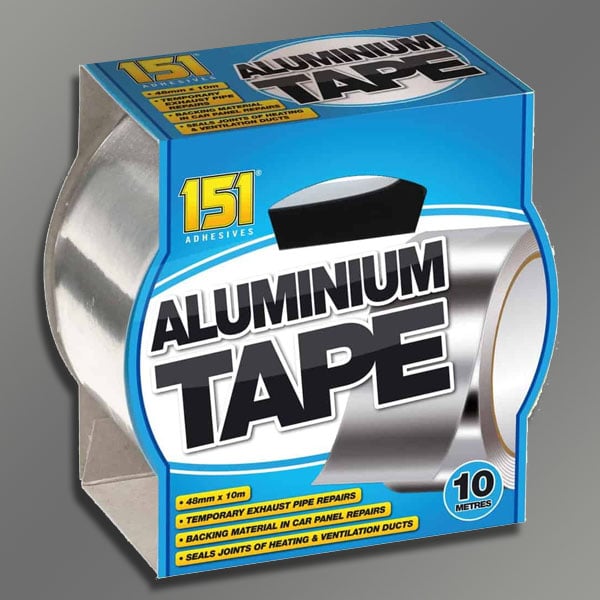 1 x 151 Adhesives Aluminium Tape 10 Metre Roll