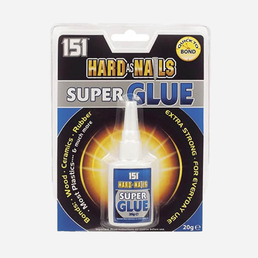 1 x 151 Hard As Nails Extra Strong Super Glue 20g Tub