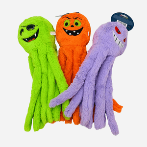 Pet Living Plush Monster Octopus Happy Halloween Dog Toy