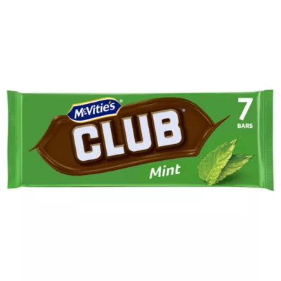 McVitie's Club Mint Flavour Chocolate Biscuits