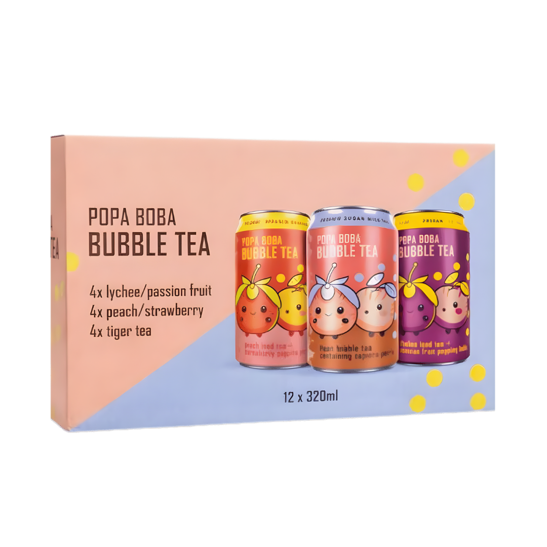 Popa Boba Mixed Bubble Tea (Case of 12)