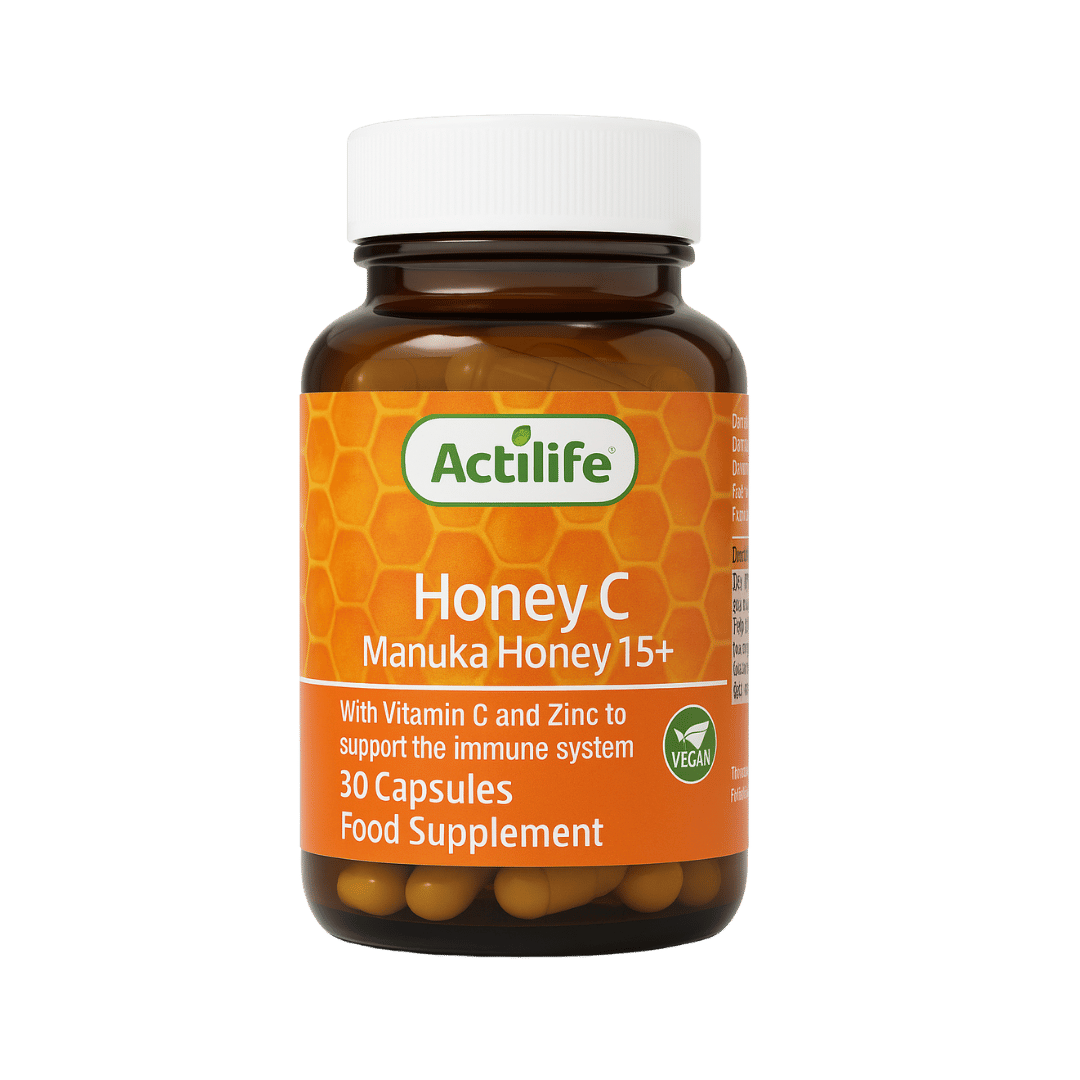 Actilife Honey C Manuka 15 Capsules With Vitamin C & Zinc