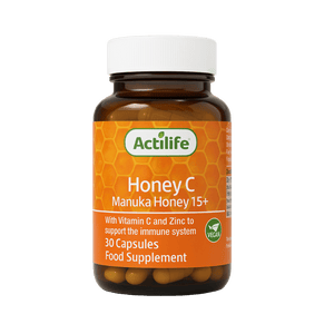 Actilife Honey C Manuka 15 Capsules With Vitamin C & Zinc