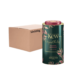 Ahmad Tea Kew Gardens Majestic Breakfast Caddy Black Loose Tea 12 x 100g