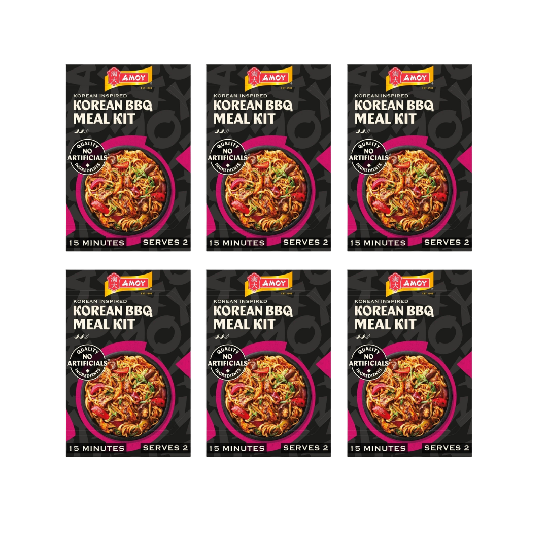 Case Amoy Korean BBQ Noodle Meal Kit 6 x 237g