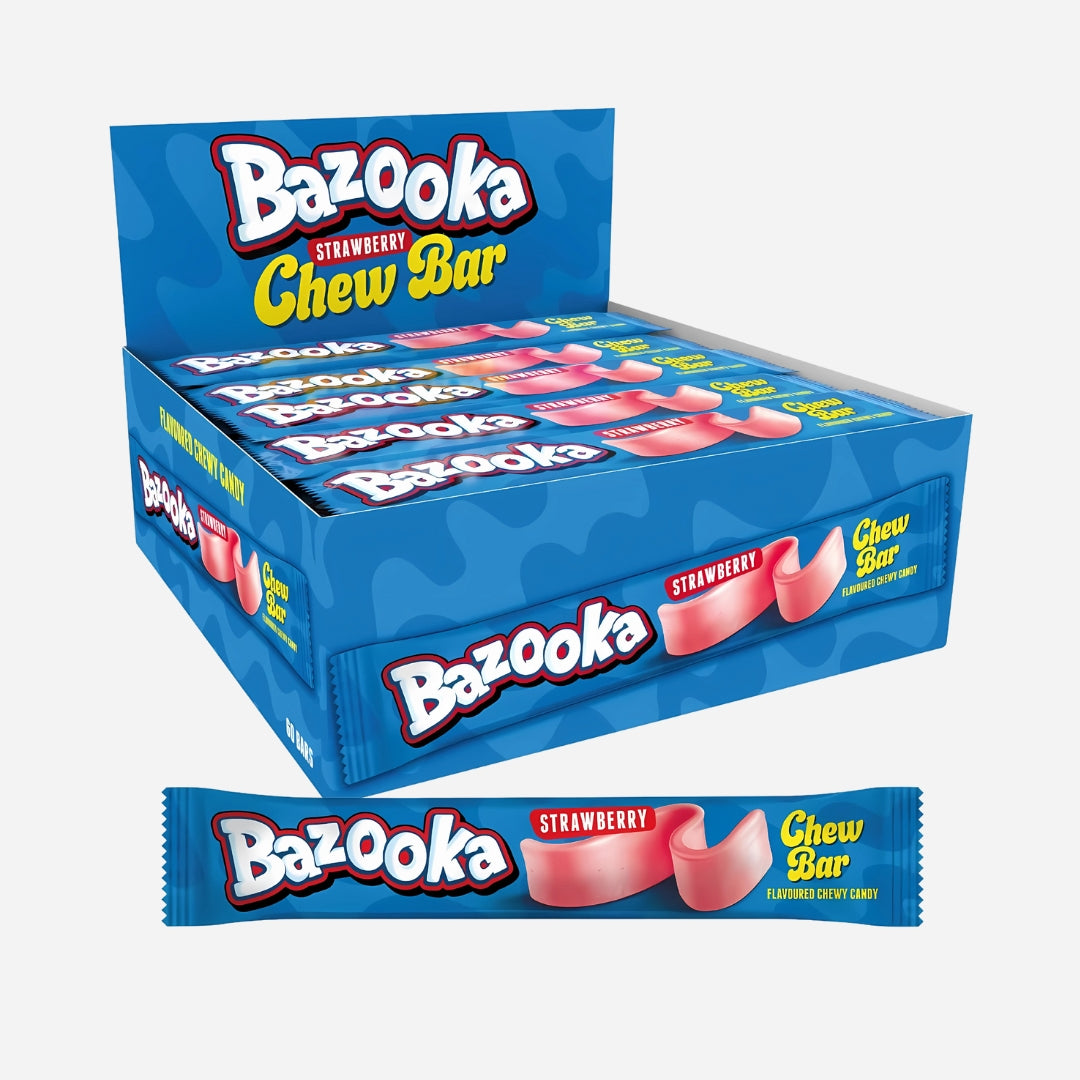 Bazooka Sweets Strawberry Flavoured Chew Bars