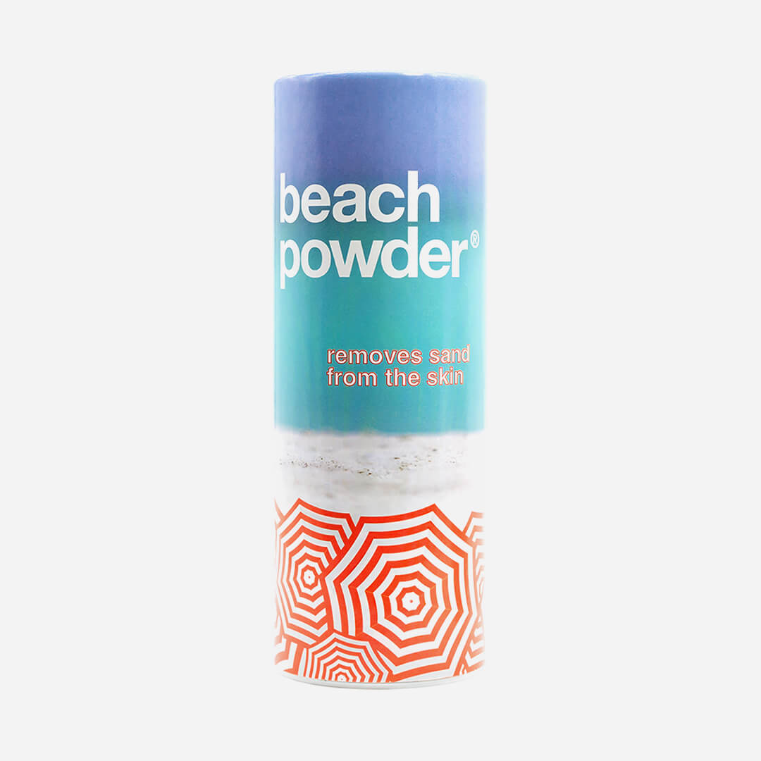 Beach Powder Removes Sand From Skin