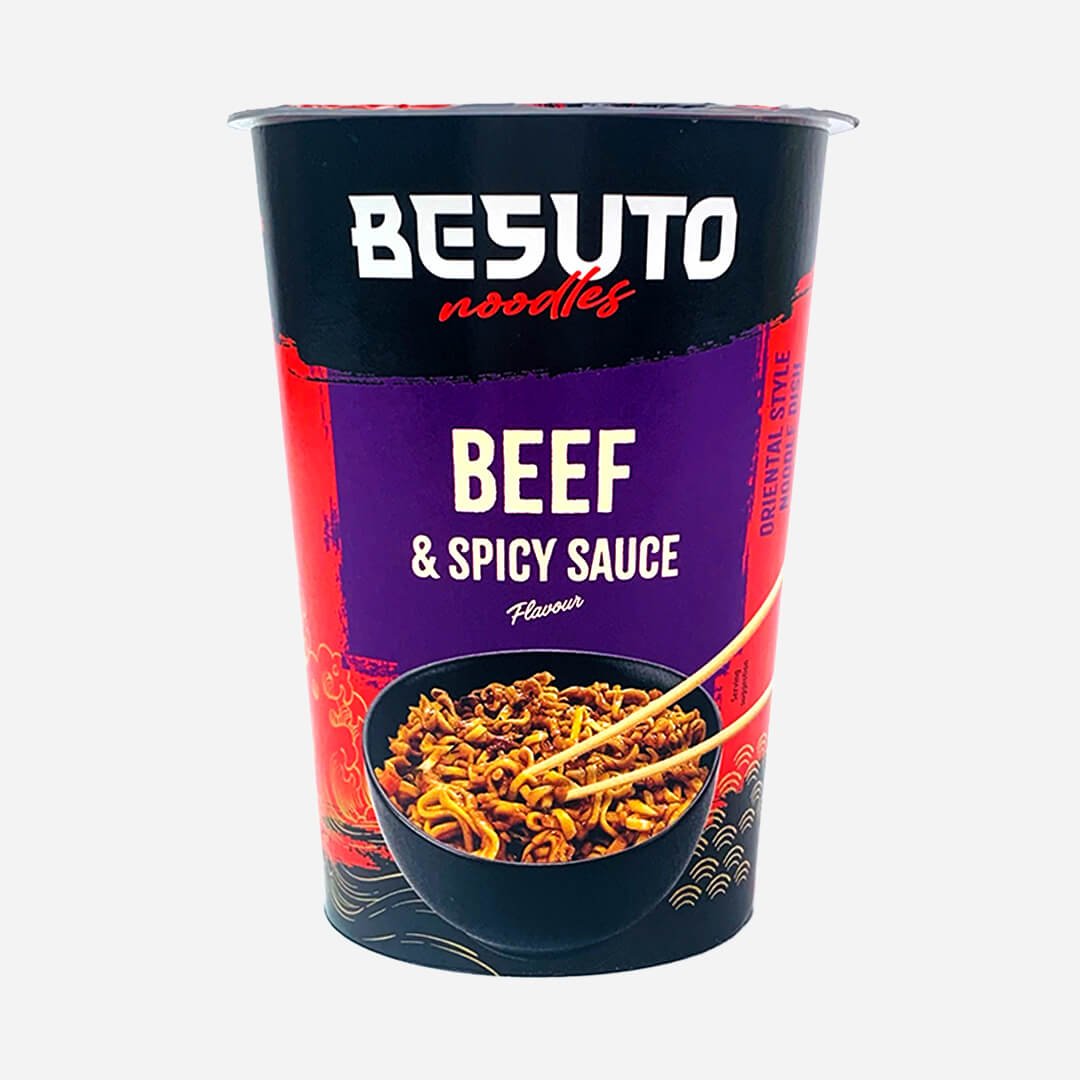 Besuto Noodles Beef & Spicy Sauce Flavour