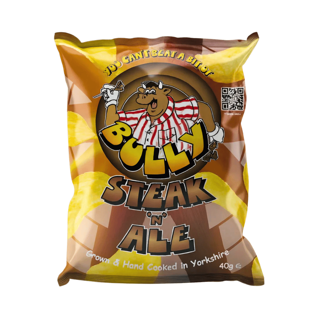Bully Beer Steak 'n' Ale Flavour Ridge Cut Crisps