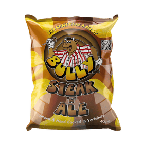 Bully Beer Steak 'n' Ale Flavour Ridge Cut Crisps