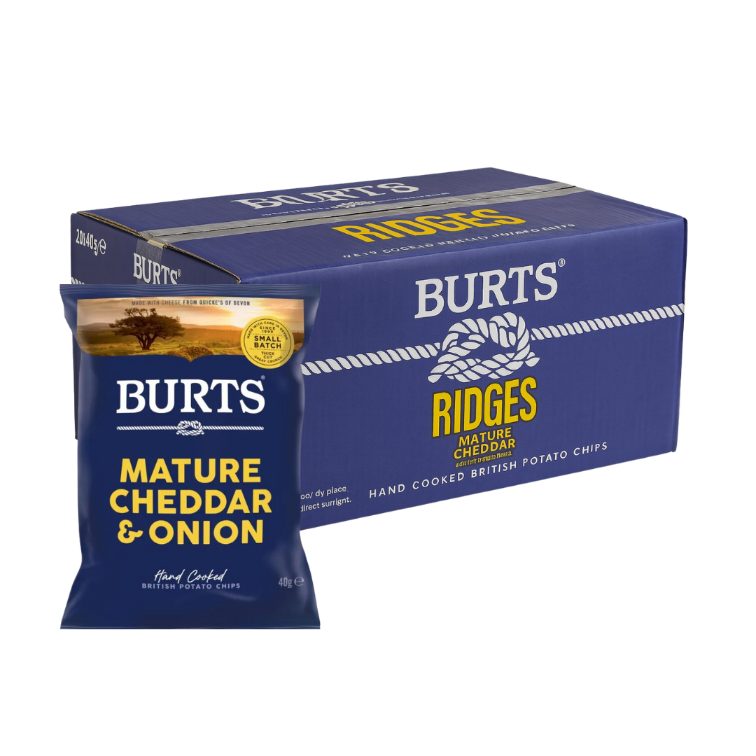 Burts Ridges Mature Cheddar & Caramelised Onion Chutney