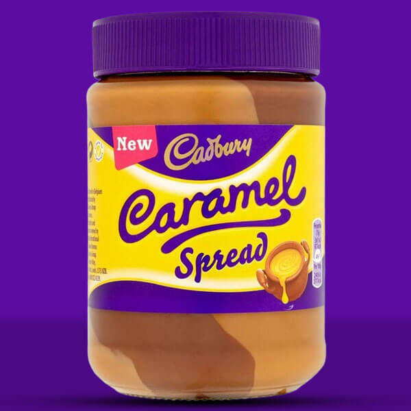 Cadbury Caramel Chocolate Spread Glass Jar