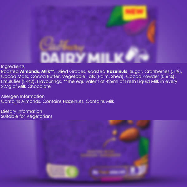 Cadbury Dairy Milk Fruitier &amp; Nuttier Trail Mix