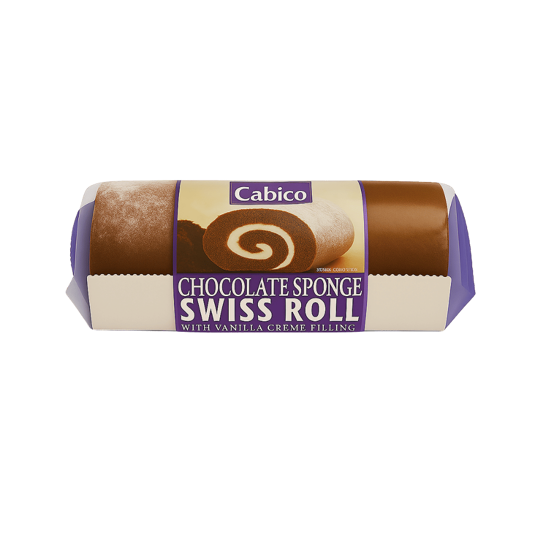 Cabico Traditional  Chocolate Swiss Roll Cake