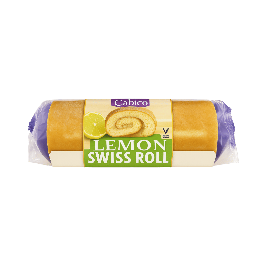 Cabico Traditional Swiss Roll Lemon & Vanilla Cream
