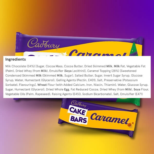 Cadbury Caramel Cake Bars