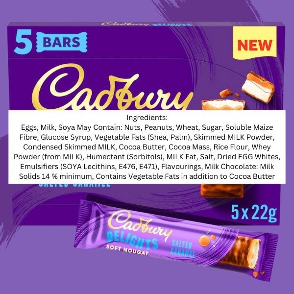 Cadbury Delights Soft Nougat Salted Caramel