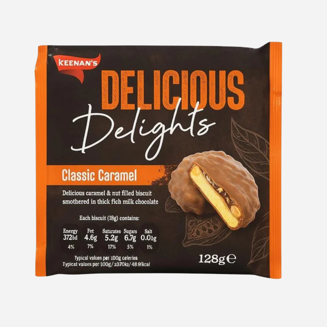 Case (7) Keenan’s Delicious Delights Classic Caramel Biscuits