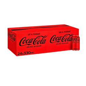 Case (24) Coca Cola Zero 2 x 12 x 330ml