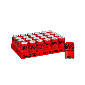 Case Coca Cola Coke Zero Sugar 24 x 330ml