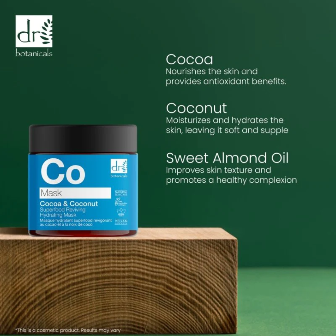 Dr Botanicals Cocoa & Coconut Superfood Reviving Hydrating Mask