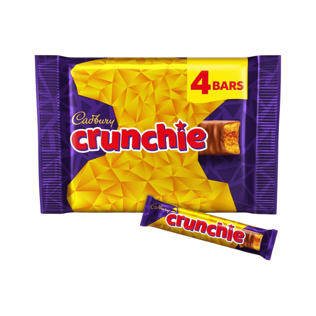 Cadbury Crunchie Chocolate Bar Multipack 4 x 26.1g Bars