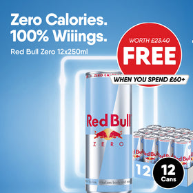 Red Bull Energy Drink Zero - FREE WHEN YOU SPEND £60