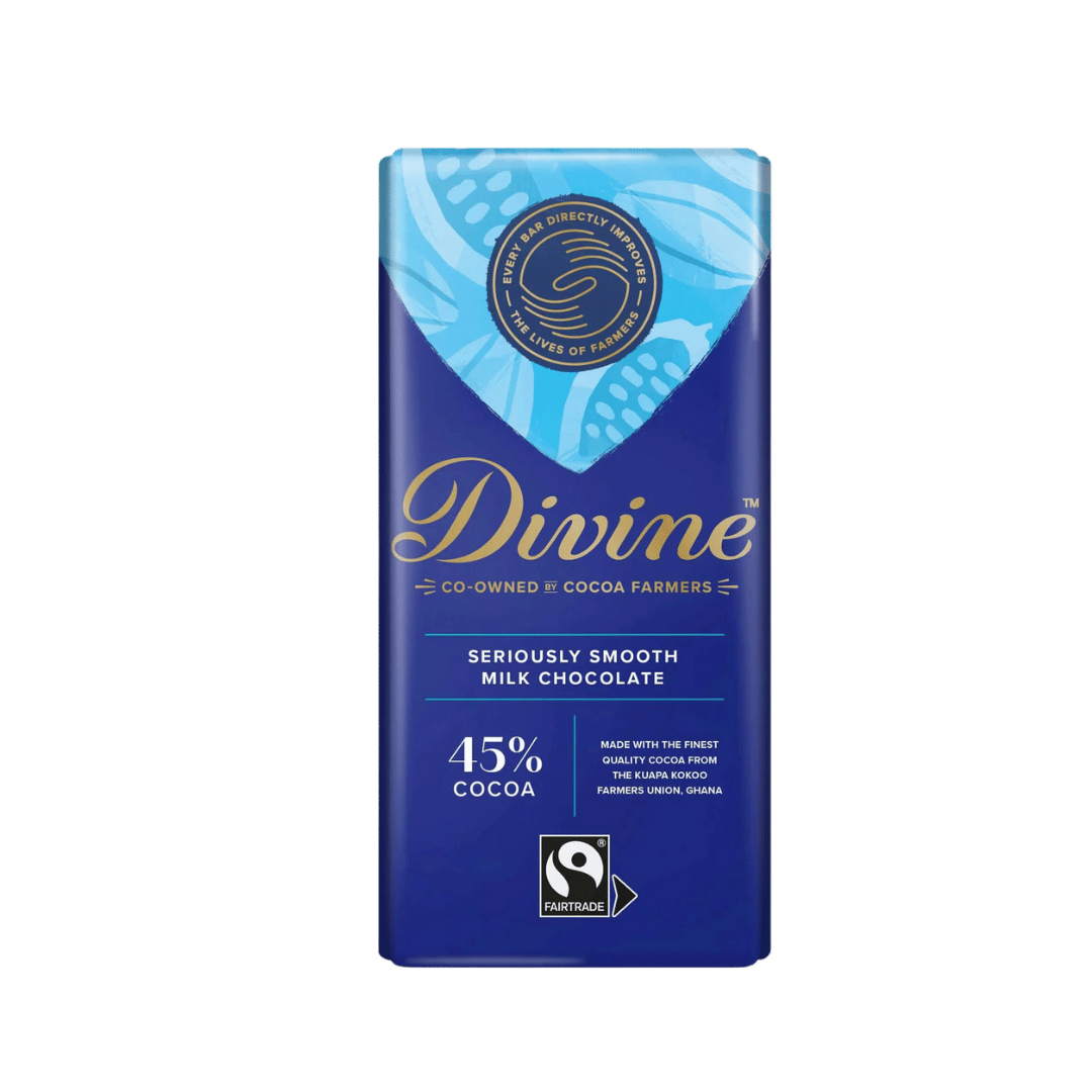 MULTIBUY Divine 45% Cocoa Milk Chocolate 2 for £2.99
