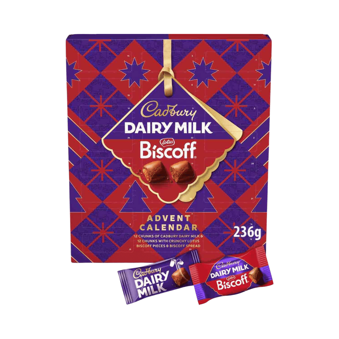 Case (6) Cadbury Biscoff Chunk Advent Calendar