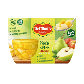 Case (3)  Del Monte Peach & Pear 4 x 113g