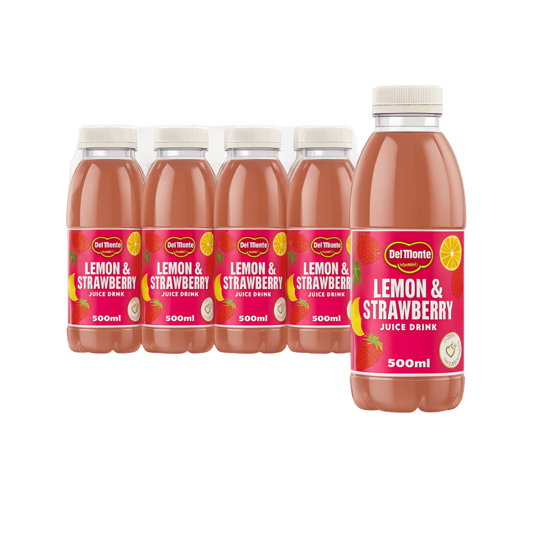 Del Monte Ready To Drink Lemon & Strawberry Juice