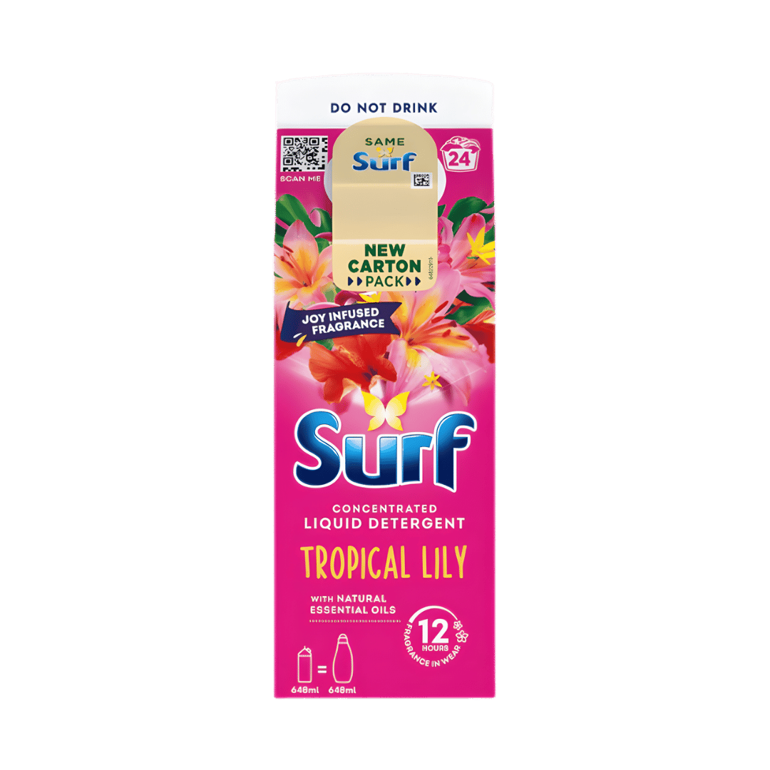 Surf Liquid Detergent Tropical Lily 24 Washes 648ml