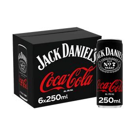 Jack Daniels & Coca-Cola 6 x 250ml