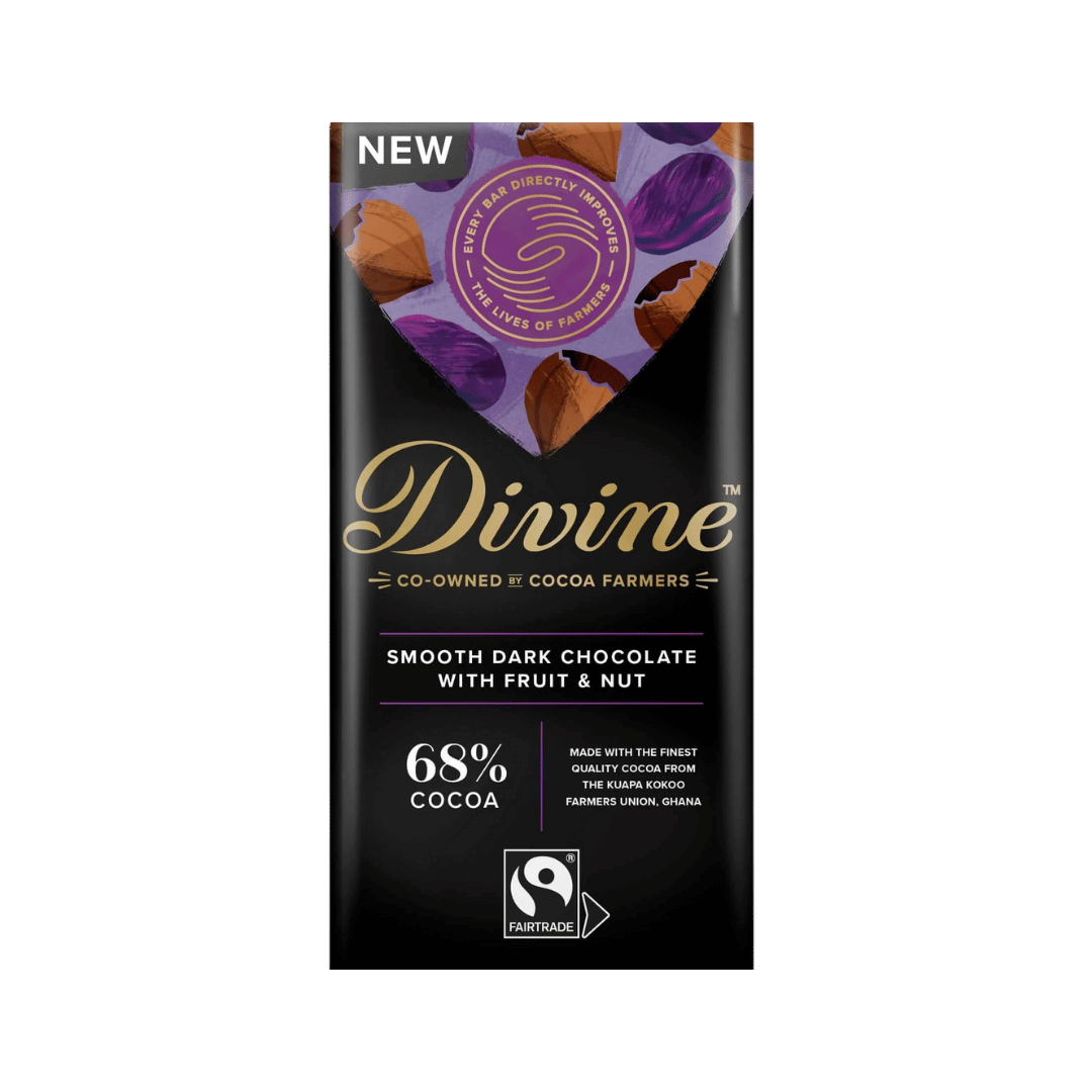 Divine 68% Dark Chocolate Fruit and Nut