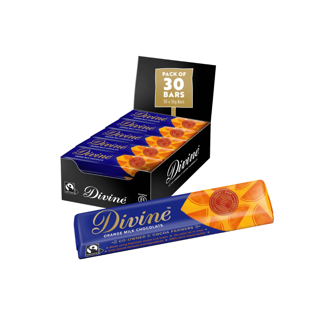Divine Orange Milk Chocolate Bars