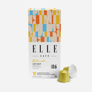 ELLE Magazine CAFÉ Blonde Light Roast Coffee Pods Nespresso Compatible