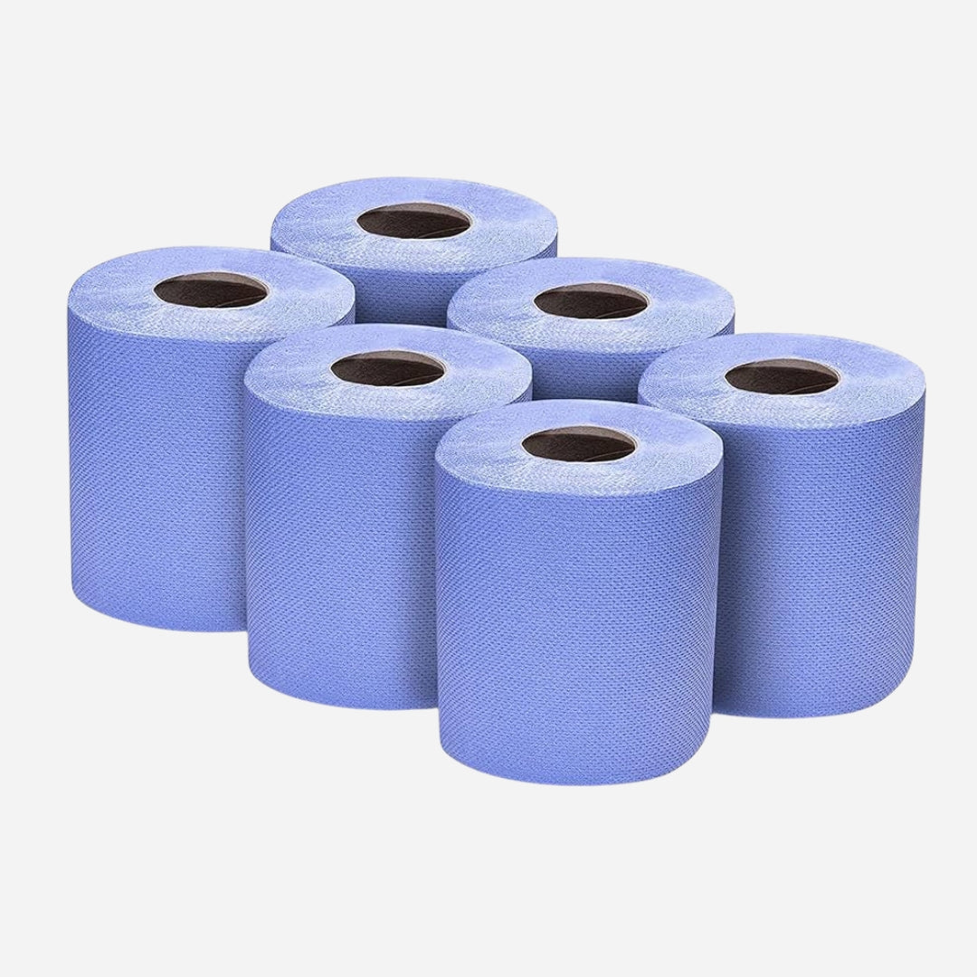 Euro Papers Eco Blue Centre Feed Rolls Paper Hand Towels