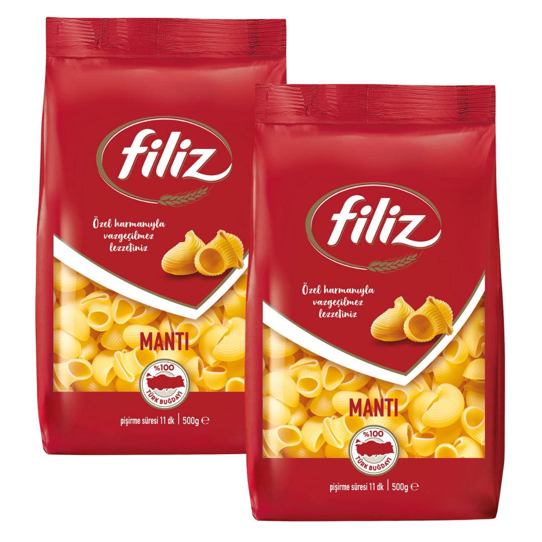 MULTIBUY Filiz Pipe Rigate Pasta Shells 2 x 500g