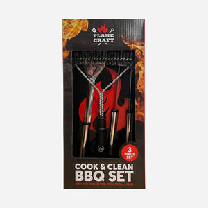 Flame Craft Cook & Clean BBQ Set