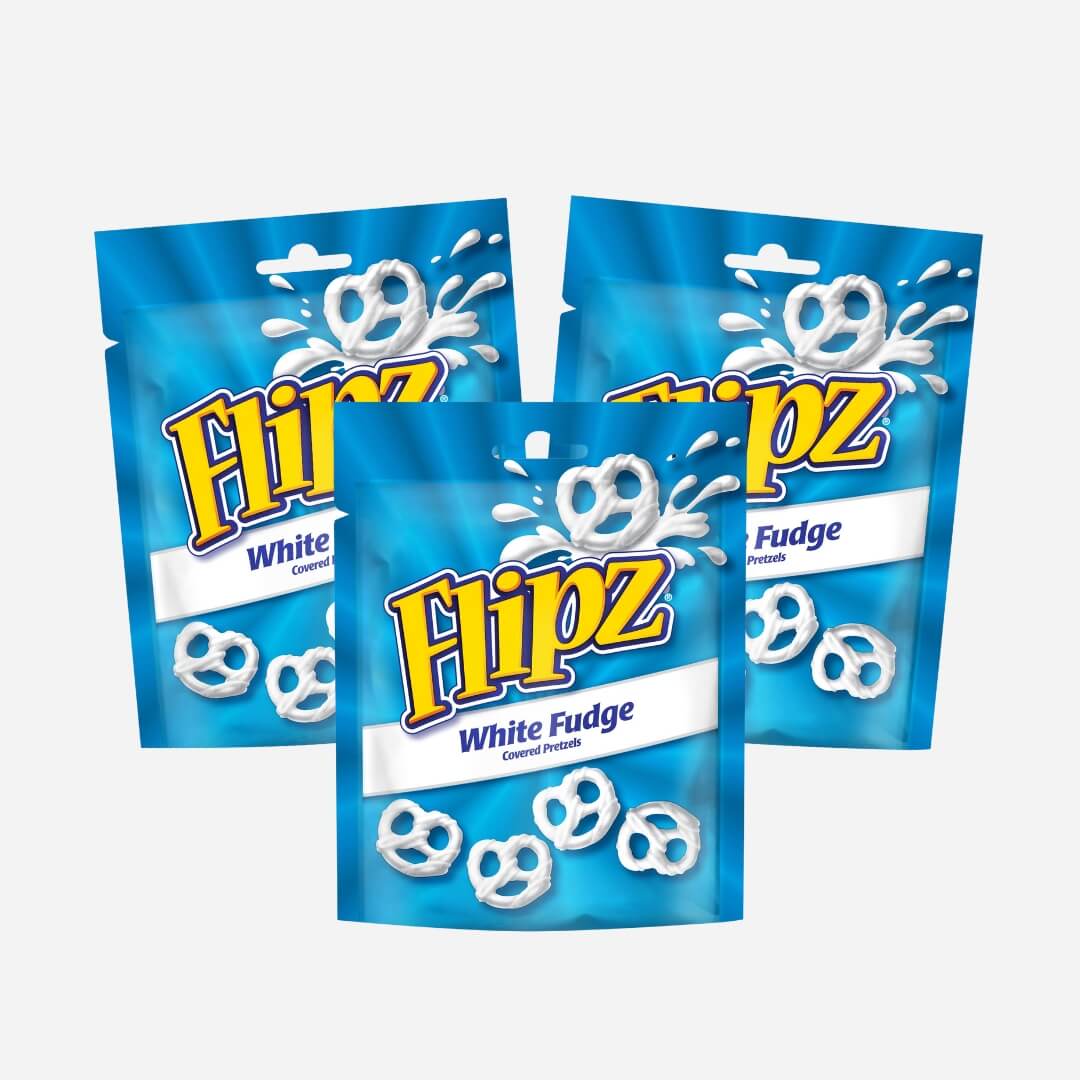 Flipz White Fudge Coated Pretzels