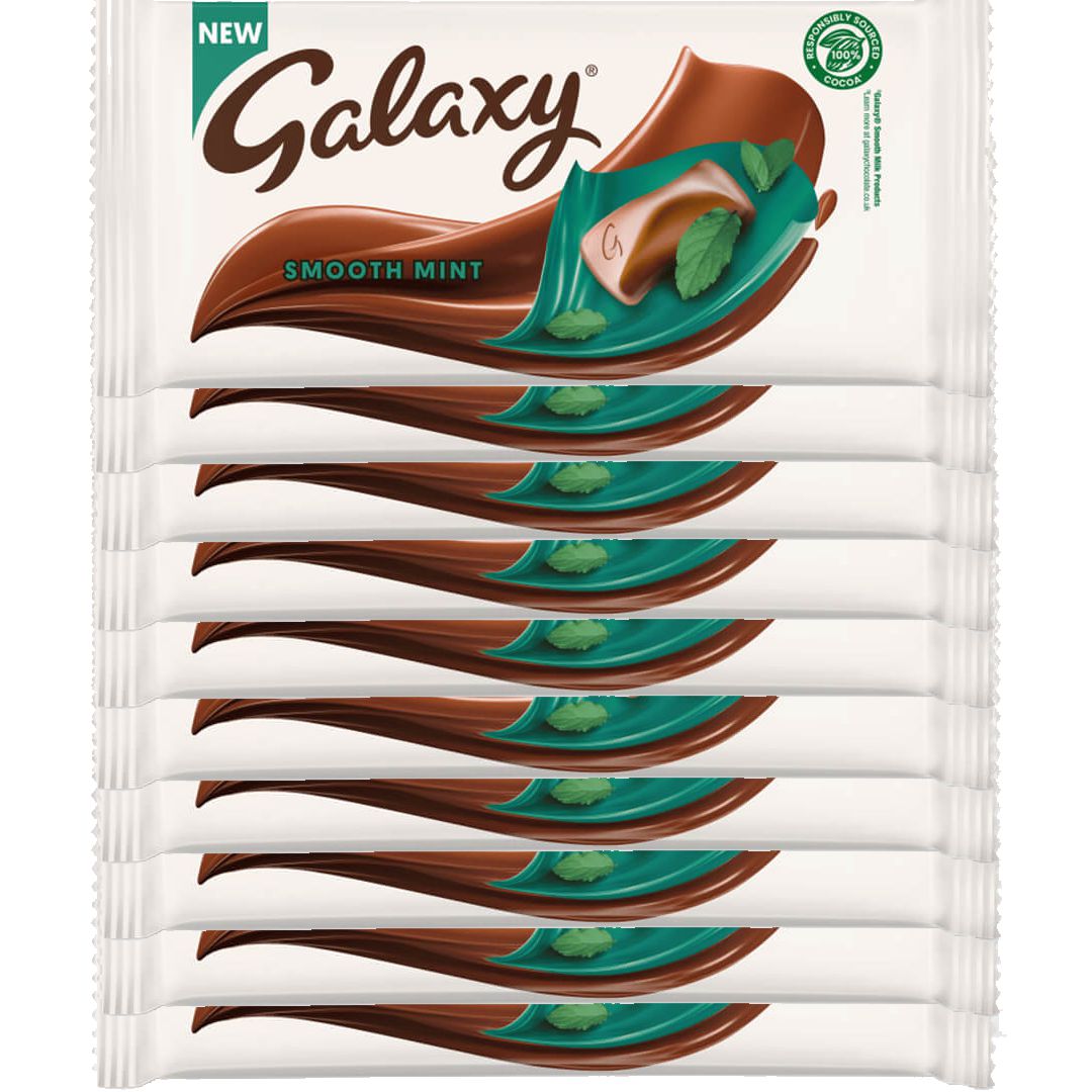 MULTIBUY Galaxy Mint Milk Chocolate Bars 10 FOR A TENNER!