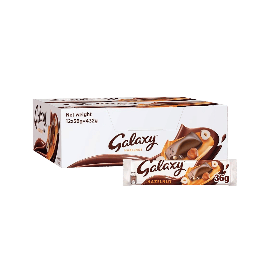 Galaxy Milk Chocolate With Hazelnuts Bars