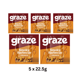 Graze Smoky Barbecue Crunch 5 x 22.5g Packs