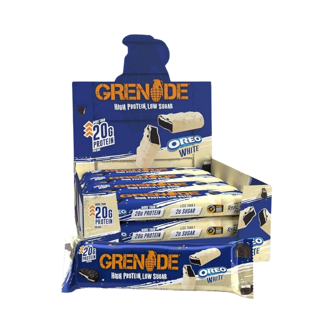 Grenade High Protein Low Sugar Oreo White Flavour Bars
