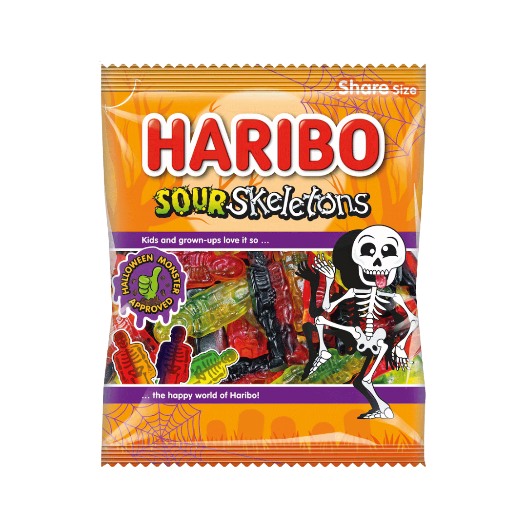 Haribo Sour Skeletons Fruit Flavour Gums