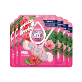Harpic Active Fresh Caribbean Paradise Toilet Rim Blocks