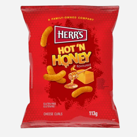 Herr's Hot N Honey Cheese Curls 113g