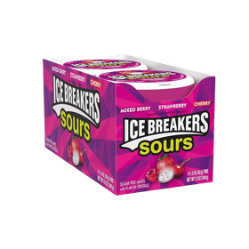 Ice Breakers Sours Strawberry Mixed Berry Mints