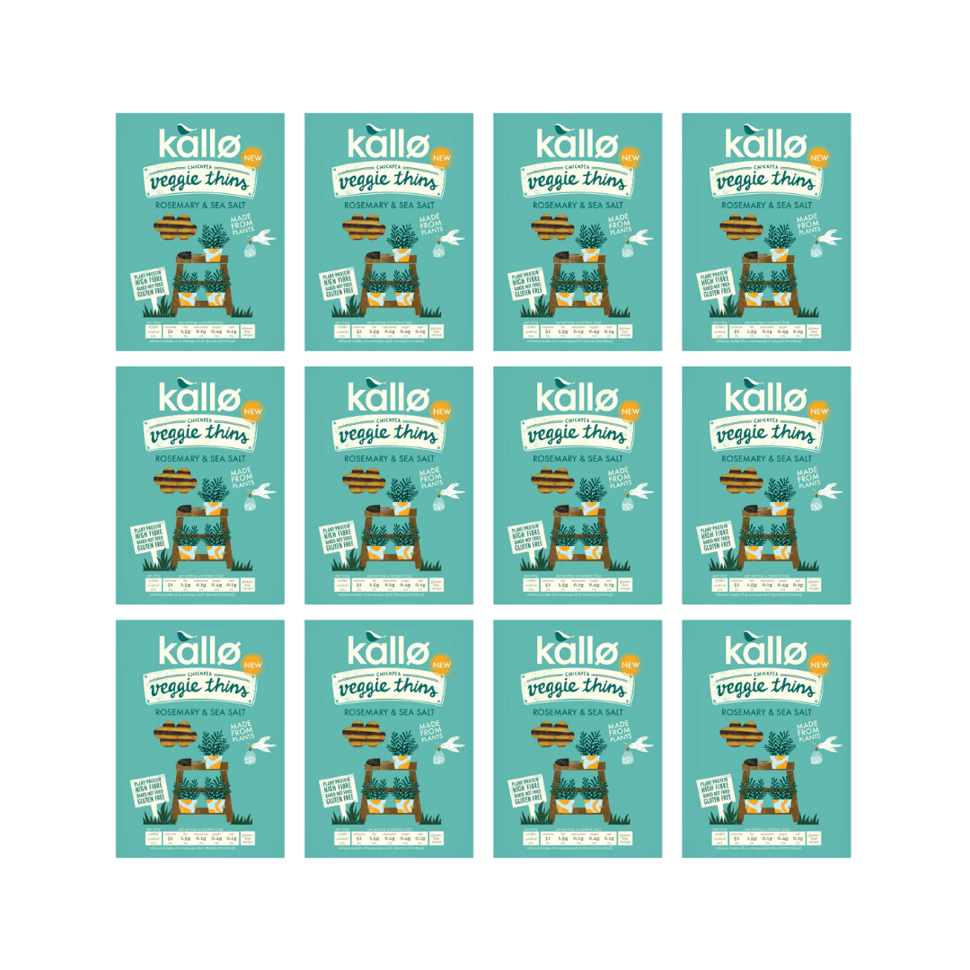 Kallo Veggie Thins Rosemary & Sea Salt