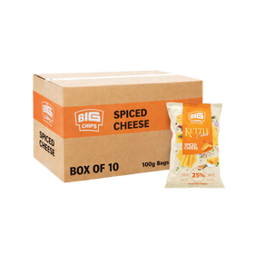 Case Kettle Crisp Spiced Cheese 10 x 100g